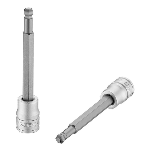 7mm 3/8 Inch Drive Metric Extra Long Ball End Hex Bit Chrome Vanadium Socket